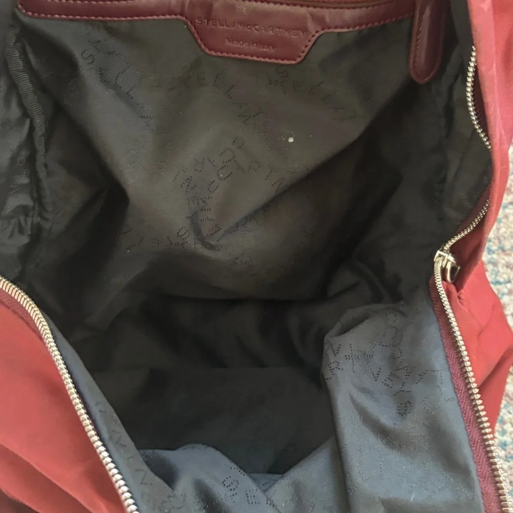 Stella McCartney Backpack Bag Bordeaux Nylon